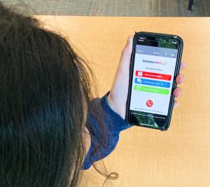 A student peruses the Anonymous Alerts home screen from which they can report an incident of bias.