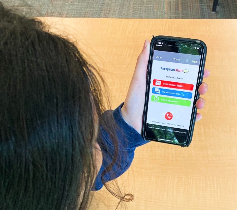 A student peruses the Anonymous Alerts home screen from which they can report an incident of bias.