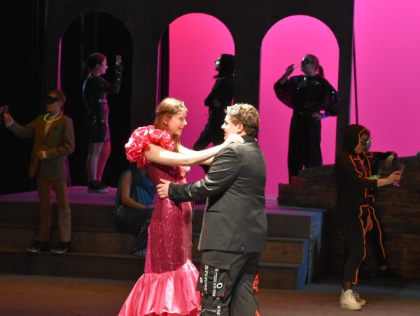 Romeo (Tucker Robbins 25) meets Juliet (Elis Germanis 24) at Lord Capulet’s Ball.