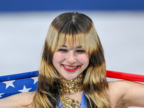 MILAN, ITALY - 19 FEBRUARY 2026: Gold medalist Alysa LIU of Team United States poses for a photo during the medal ceremony for the Women's Single Skating Free Skating at the Olympic Winter Games